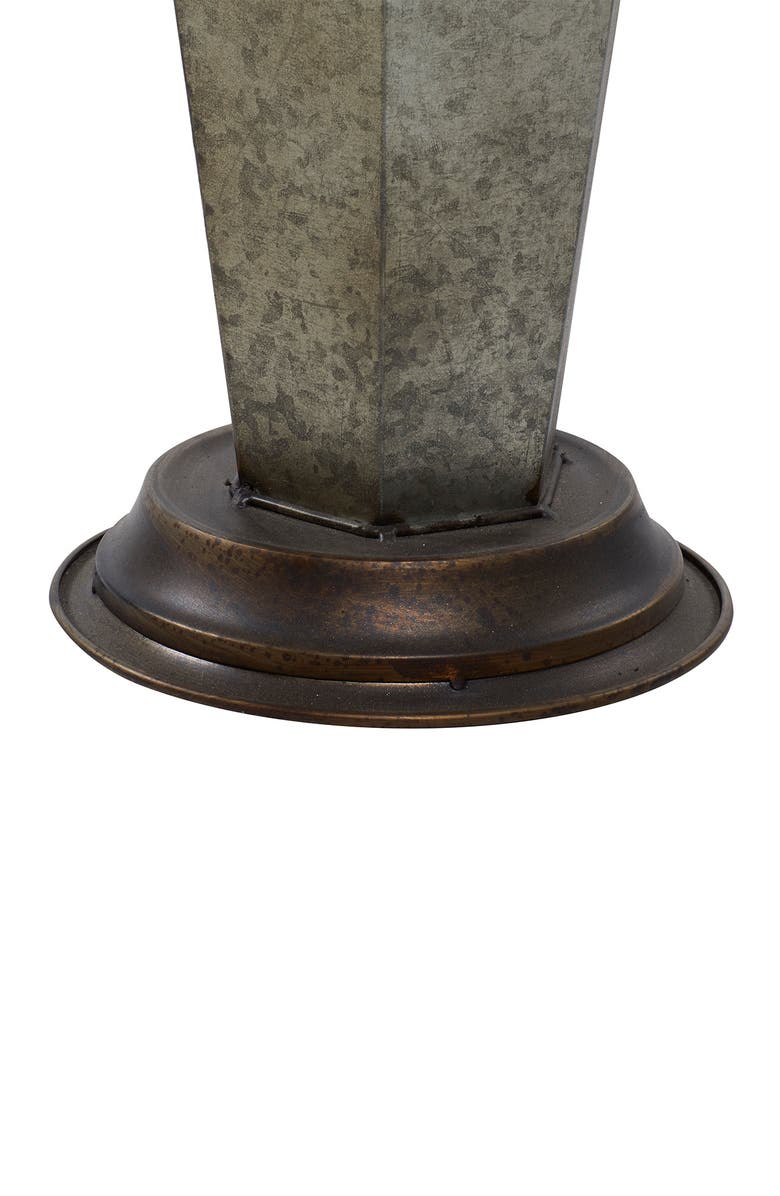 SONOMA SAGE HOME Gray Metal Farmhouse Storage Basket with Metal Handle, Alternate, color, 