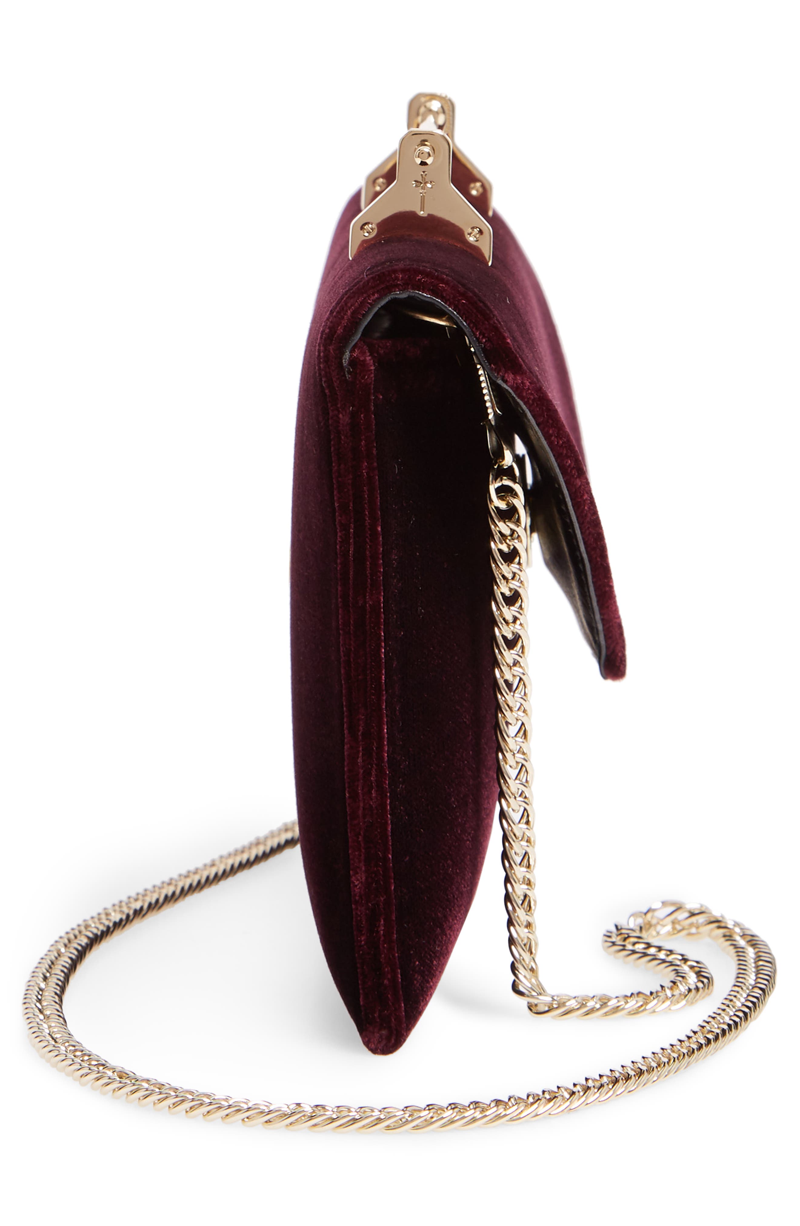 M2MALLETIER Annabelle Velvet Clutch, Alternate, color, 