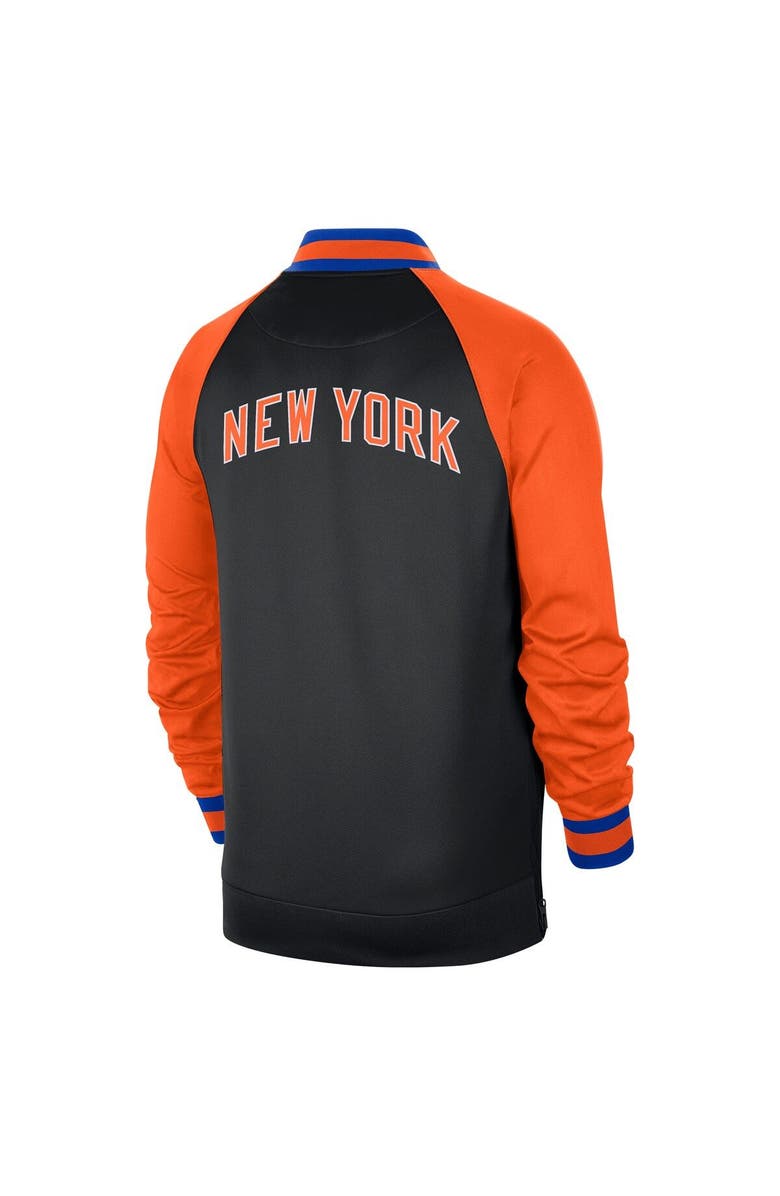Nike Men's Nike Black/Orange New York Knicks 2022/23 City Edition Showtime Thermaflex Full-Zip Jacket, Alternate, color, 
