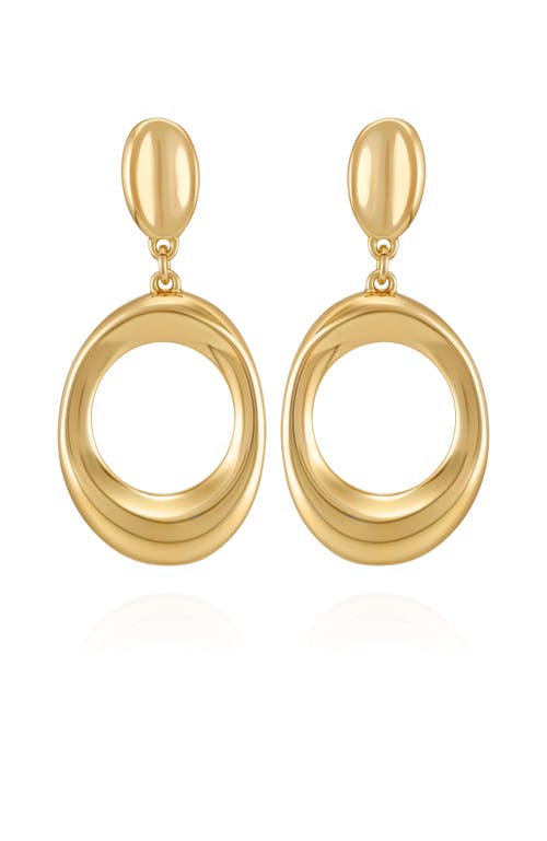 Vince Camuto Oval Drop Earrings In Gold