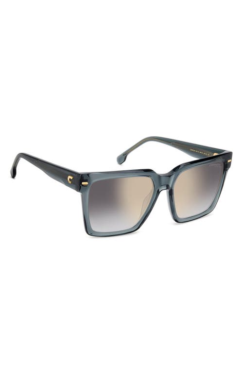 Carrera Eyewear 56mm Gradient Square Sunglasses In Grey/grey
