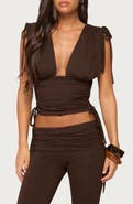 EDIKTED Bardi Ruched Drawstring Tank