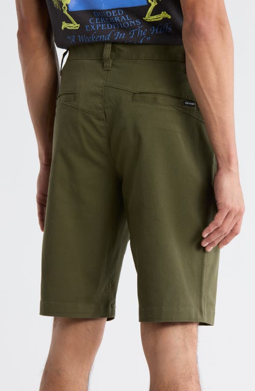 Volcom Monty Stretch Shorts In Green