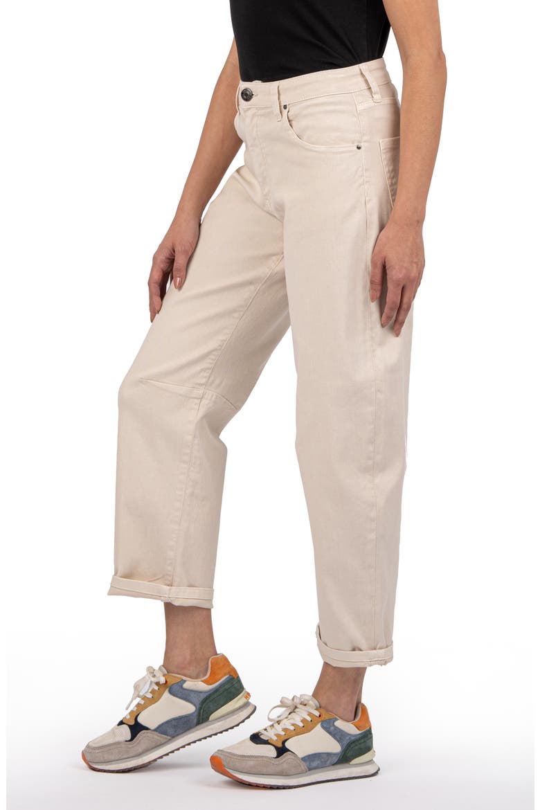 Ashley High Waist Slouchy Barrel Leg Jeans, Alternate, color, CANDLELIGHT
