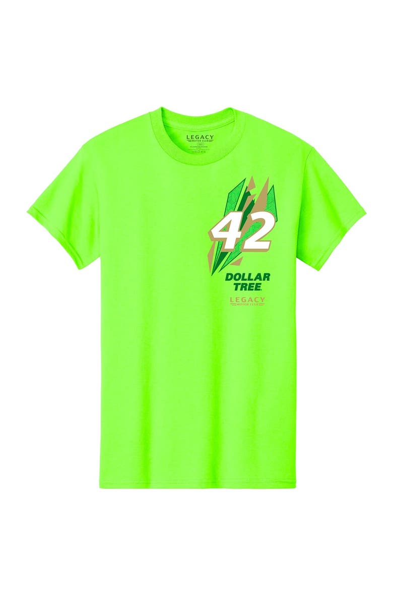 Men's LEGACY Motor Club Team Collection Neon Green John Hunter Nemechek Dollar Tree Car T-Shirt, Alternate, color, Neon Green