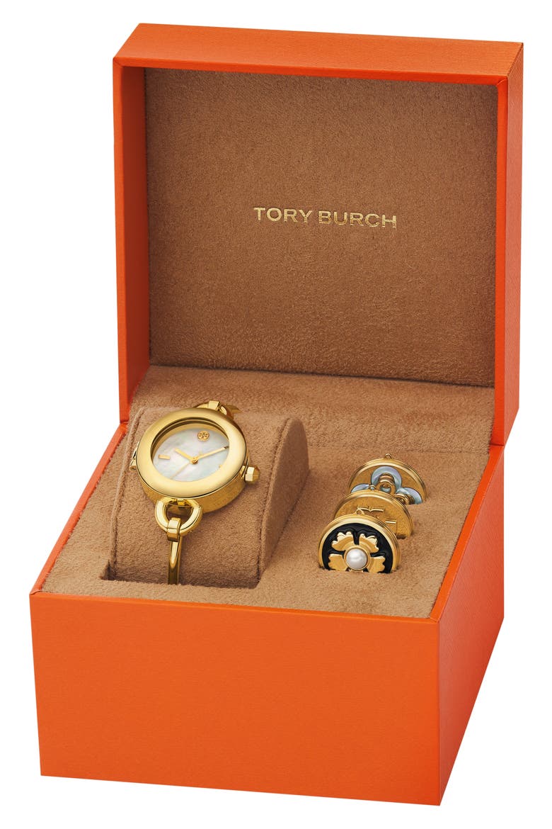The Mille Bangle Watch Set, 27mm, Alternate, color, GOLD