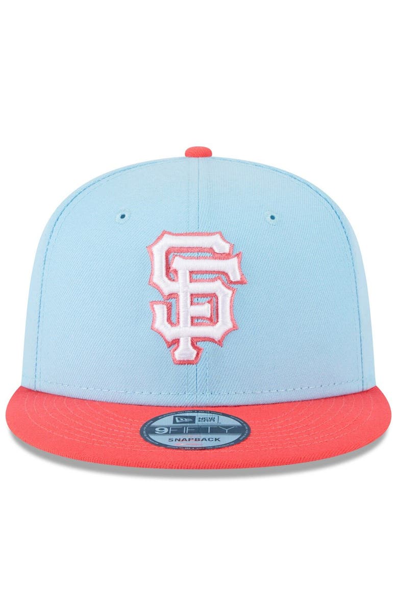 New Era Men's New Era Light Blue/Red San Francisco Giants Spring Basic Two-Tone 9FIFTY Snapback Hat, Alternate, color,