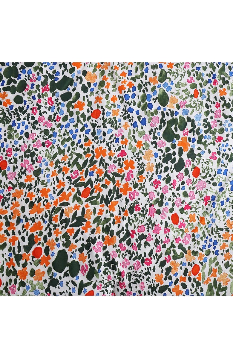 Marimekko Rantaniitty Cotton Duvet Cover & Shams Set, Alternate, color, Light / Medium Orange