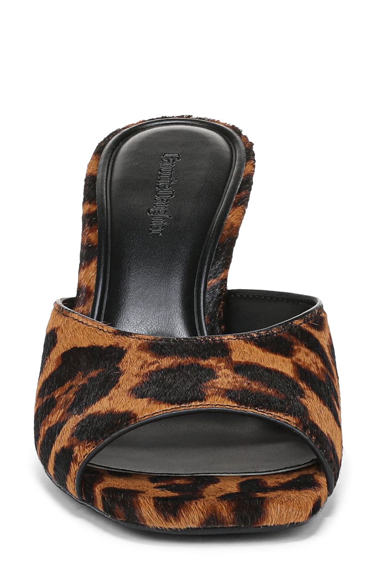 Favorite Daughter Katharin Too Genuine Calf Hair Sandal, Alternate, color, Brandy Brown Leopard Print