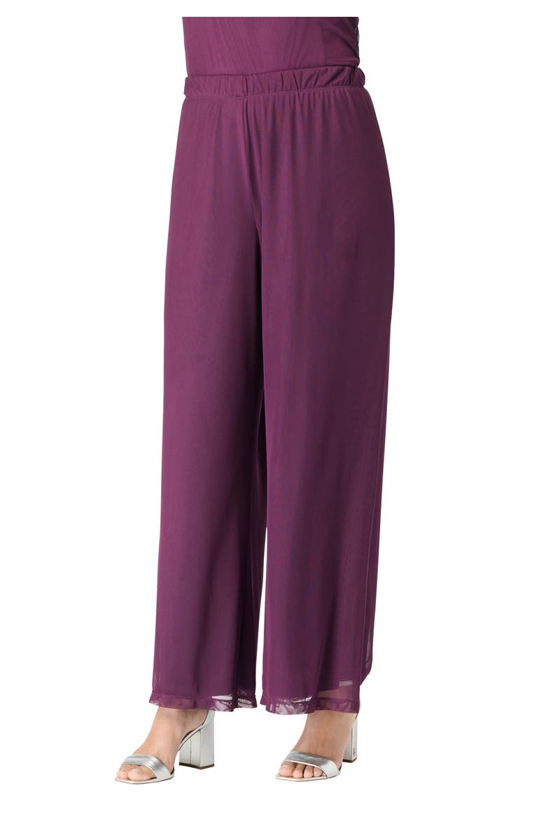 Mesh Overlay Pant, Main, color, DARK BERRY