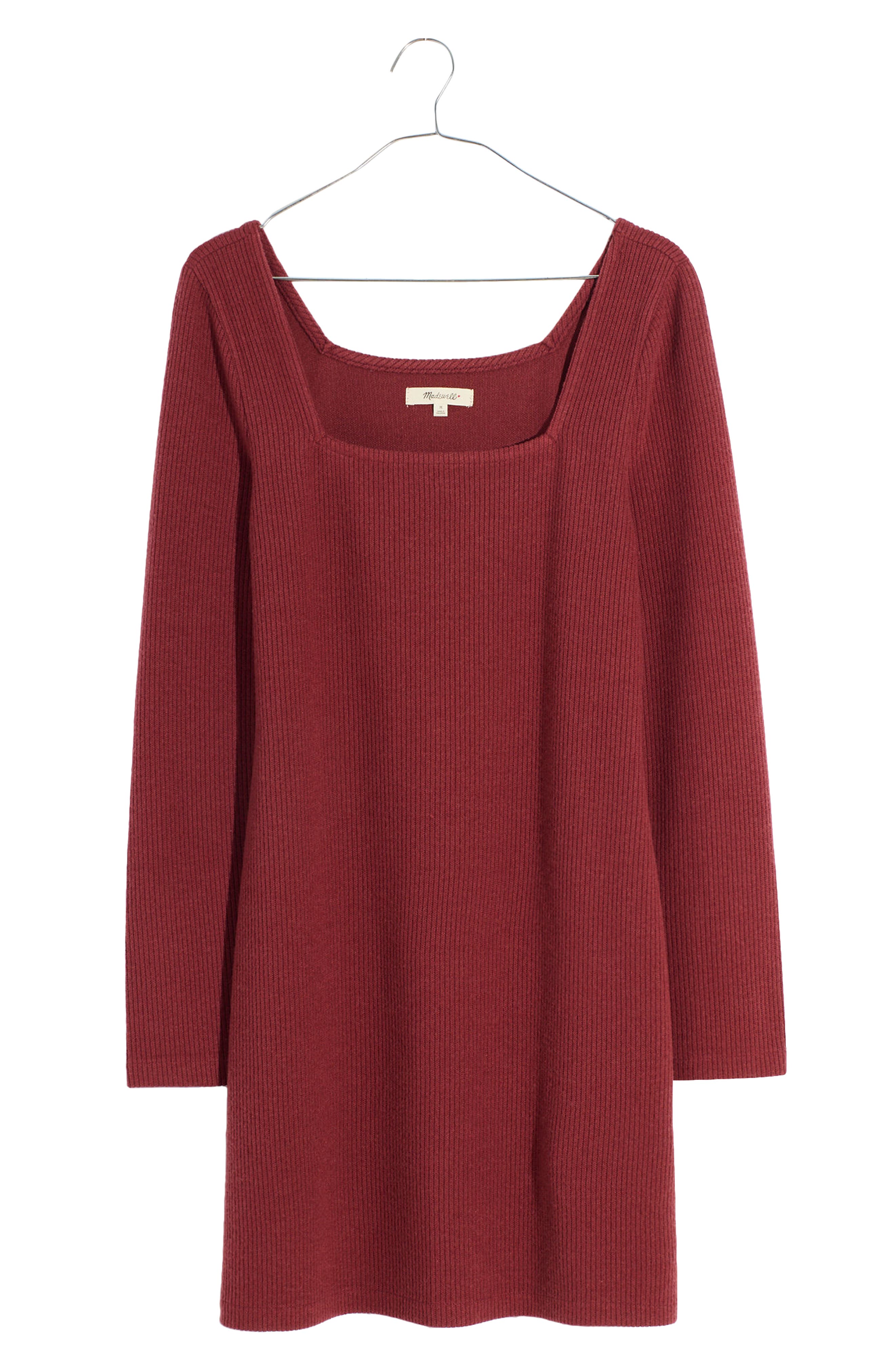 Long Sleeve Rib Body-Con Midi Dress