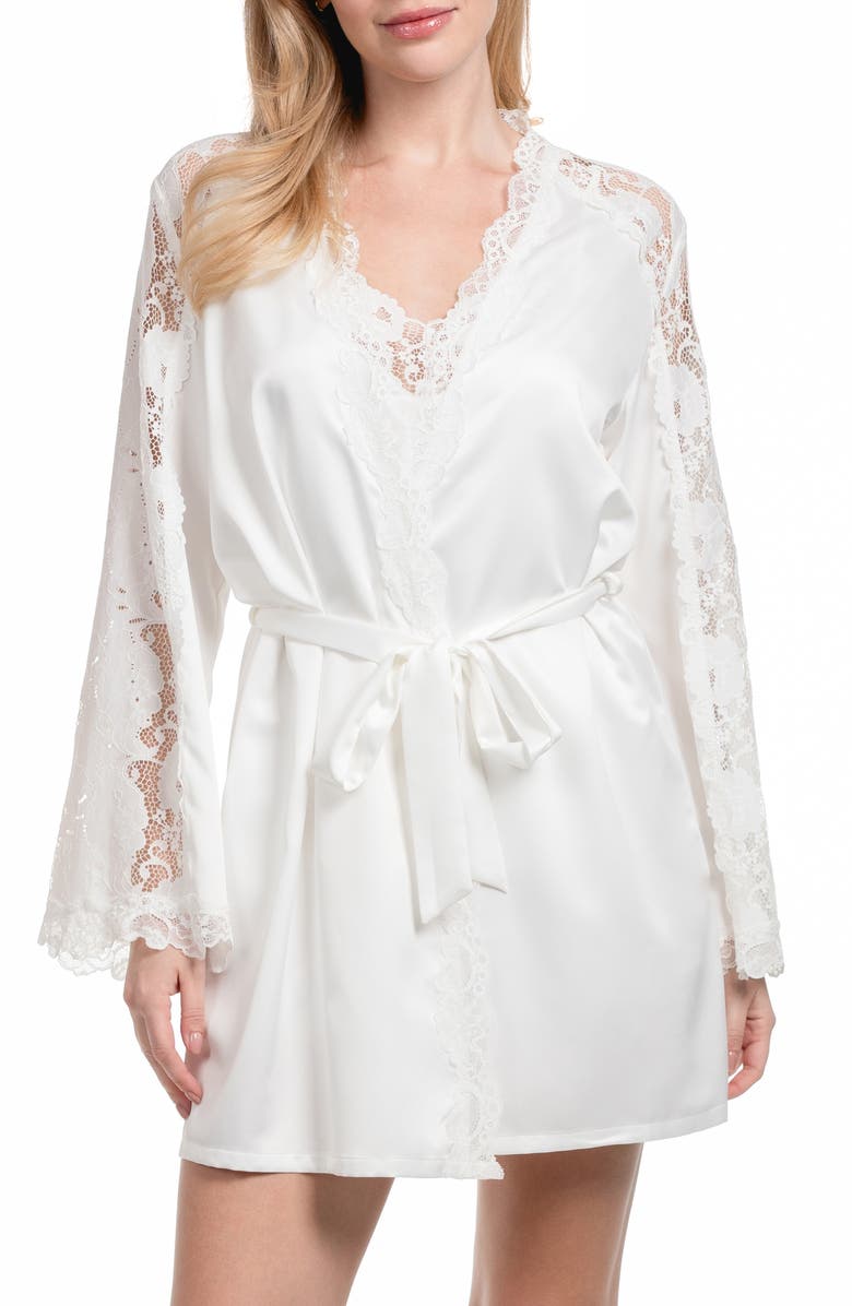 In Bloom by Jonquil Shyla Embroidered Lace Satin Wrap, Main, color,