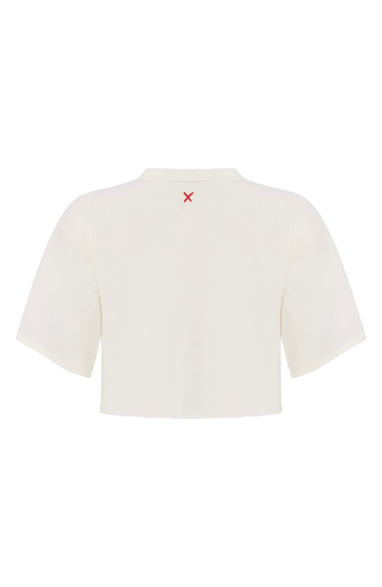 PCFG Pure Cotton Oversized Crop Top, Alternate, color, White