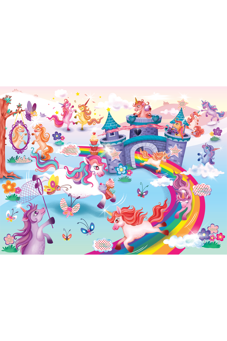 Unicorn puzzle, Alternate, color, No Color