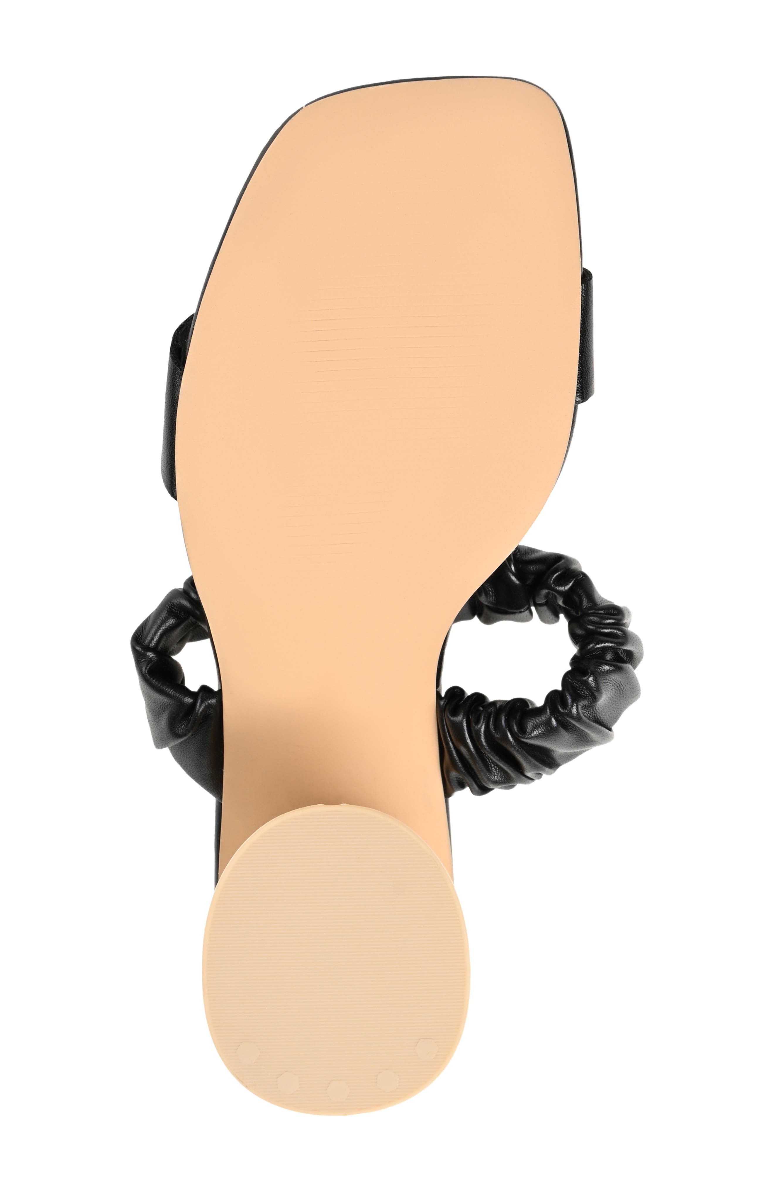 Journee Collection Open Square-toe Block Heel, Alternate, color, Black