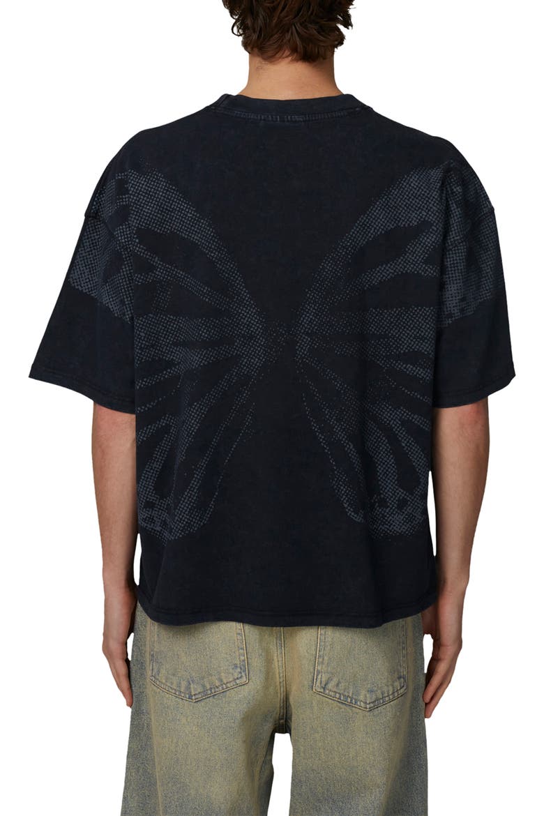 Boxy-Fit Silhouette T-Shirt, Alternate, color, Black