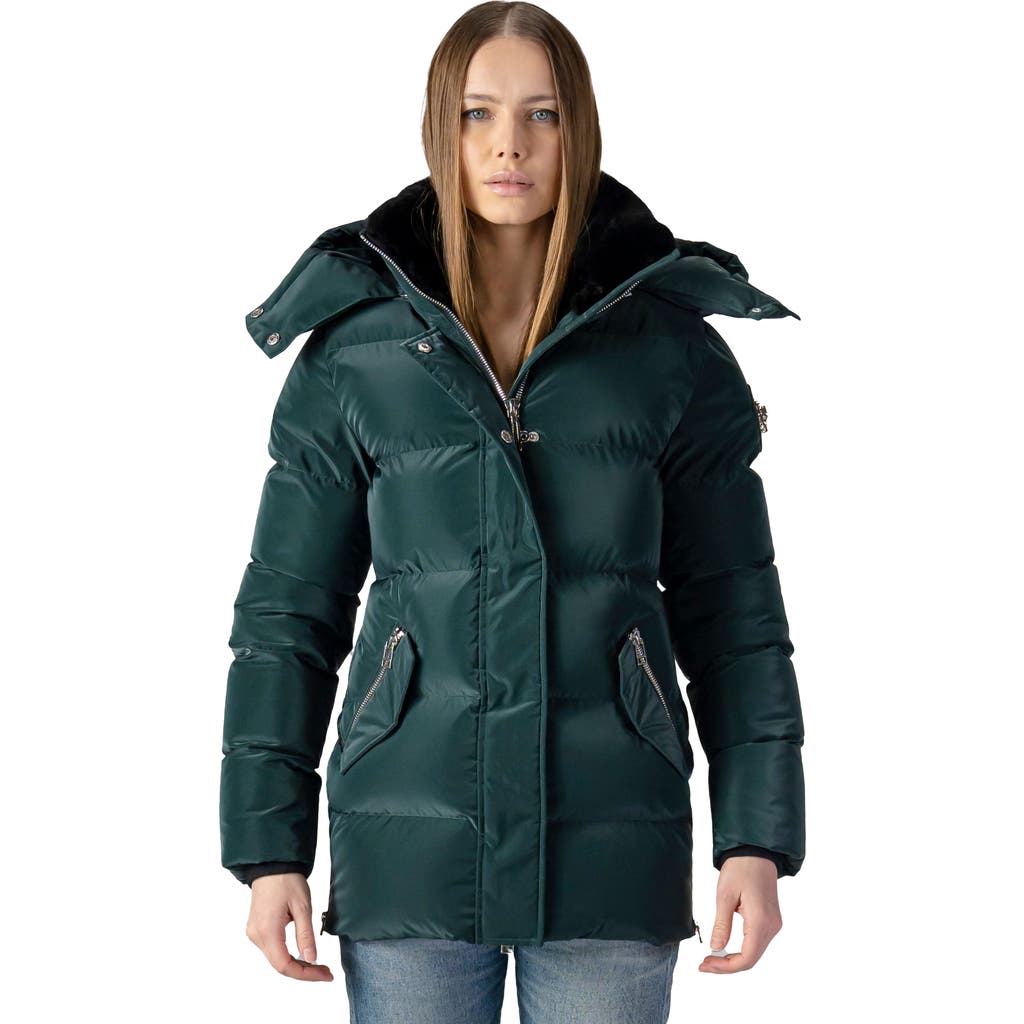 Woodpecker Bumnester 3/4 Length Quilted Coat In Gray
