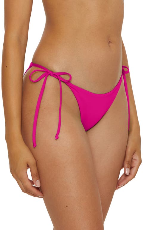 Becca Placeholder Side Tie Bikini Bottoms In Pink