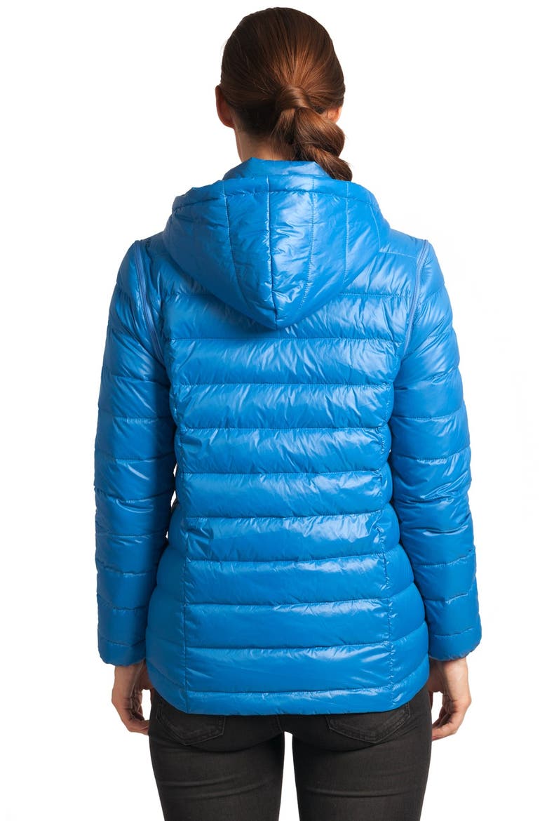 Lightweight Puffer Convertible 3-in-1 Maternity Jacket, Alternate, color, BLUE
