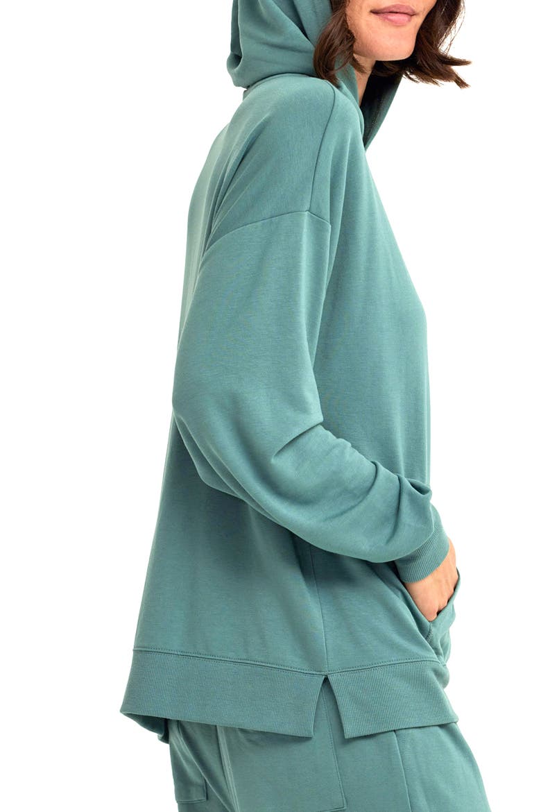 Sylvie Terry Pullover Hoodie, Alternate, color, SPEARMINT