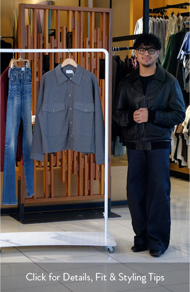 Jersey Button-Up Shirt Jacket, sales video thumbnail