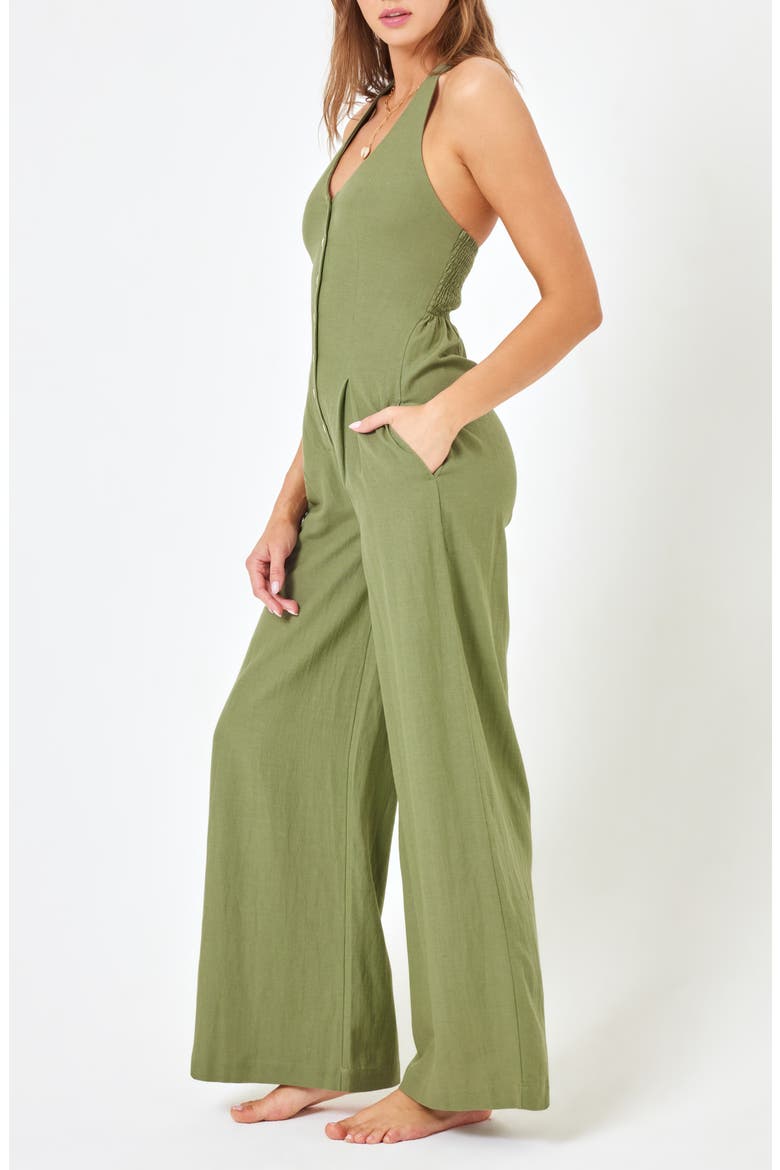 Alena Cover-Up Jumpsuit, Alternate, color, FAIRWAY