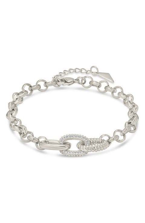 Jaycee Pavé Cubic Zirconia Link Bracelet
