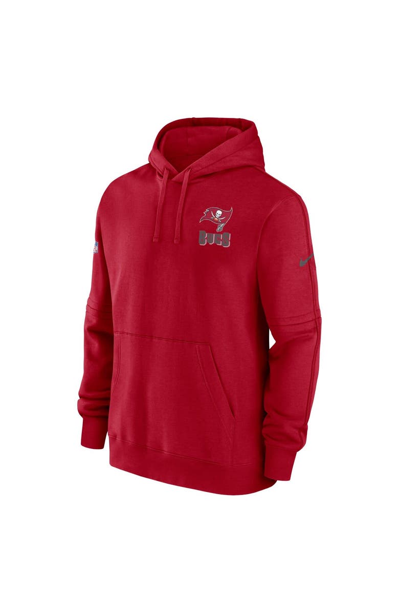 Nike Men's Nike Red Tampa Bay Buccaneers Sideline Club Fleece Pullover Hoodie, Alternate, color, Red