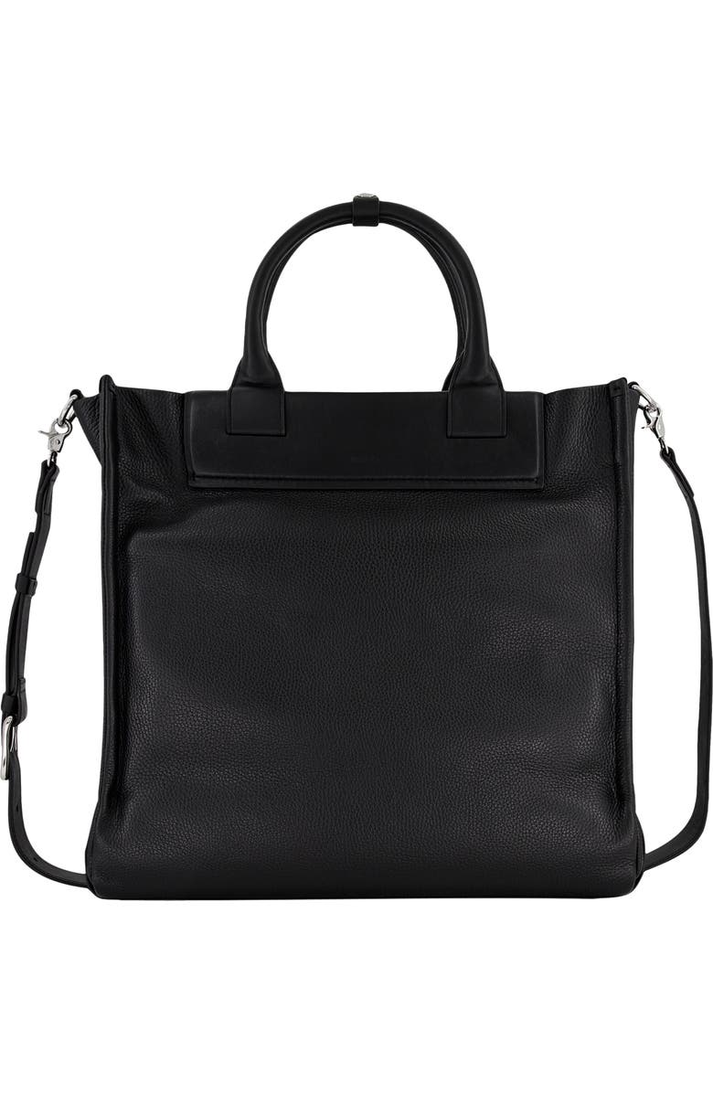 Vince Nordhelm Leather Tote, Main, color, Black