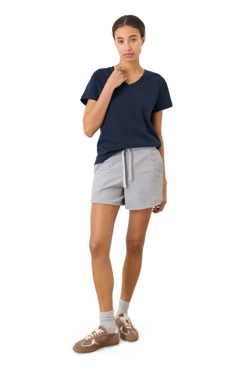 Organic Cotton Softspun Essential V-Neck Tee, Alternate, color, Navy