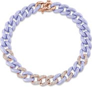 SHAY Diamond Pavè Curb Chain Bracelet