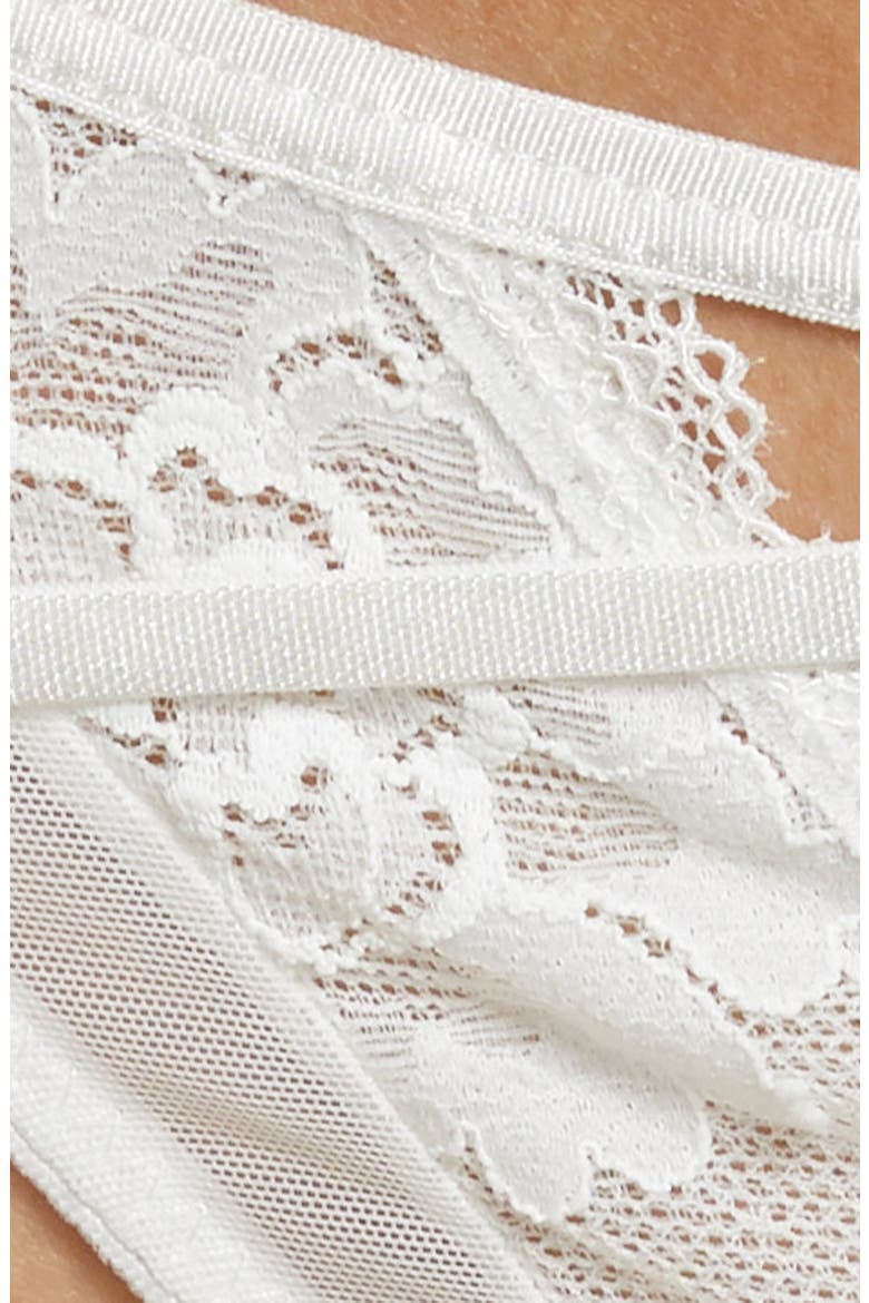 Femme Fatale Lace Thong, Alternate, color, WHITE