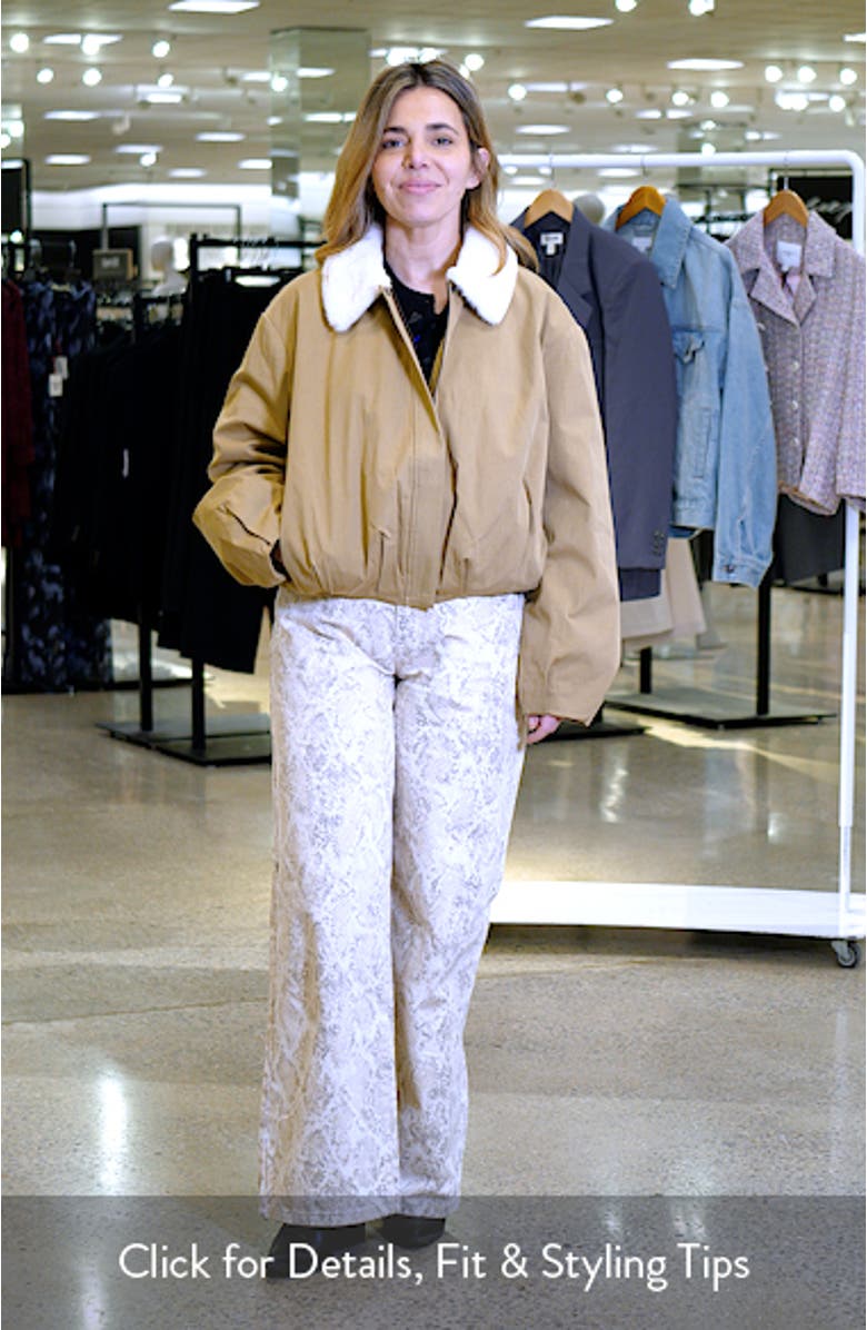 Raevin Faux Fur Collared Jacket, sales video thumbnail