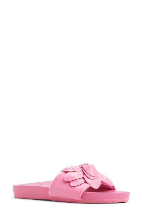 Flower Girl Slide Sandal (Women)