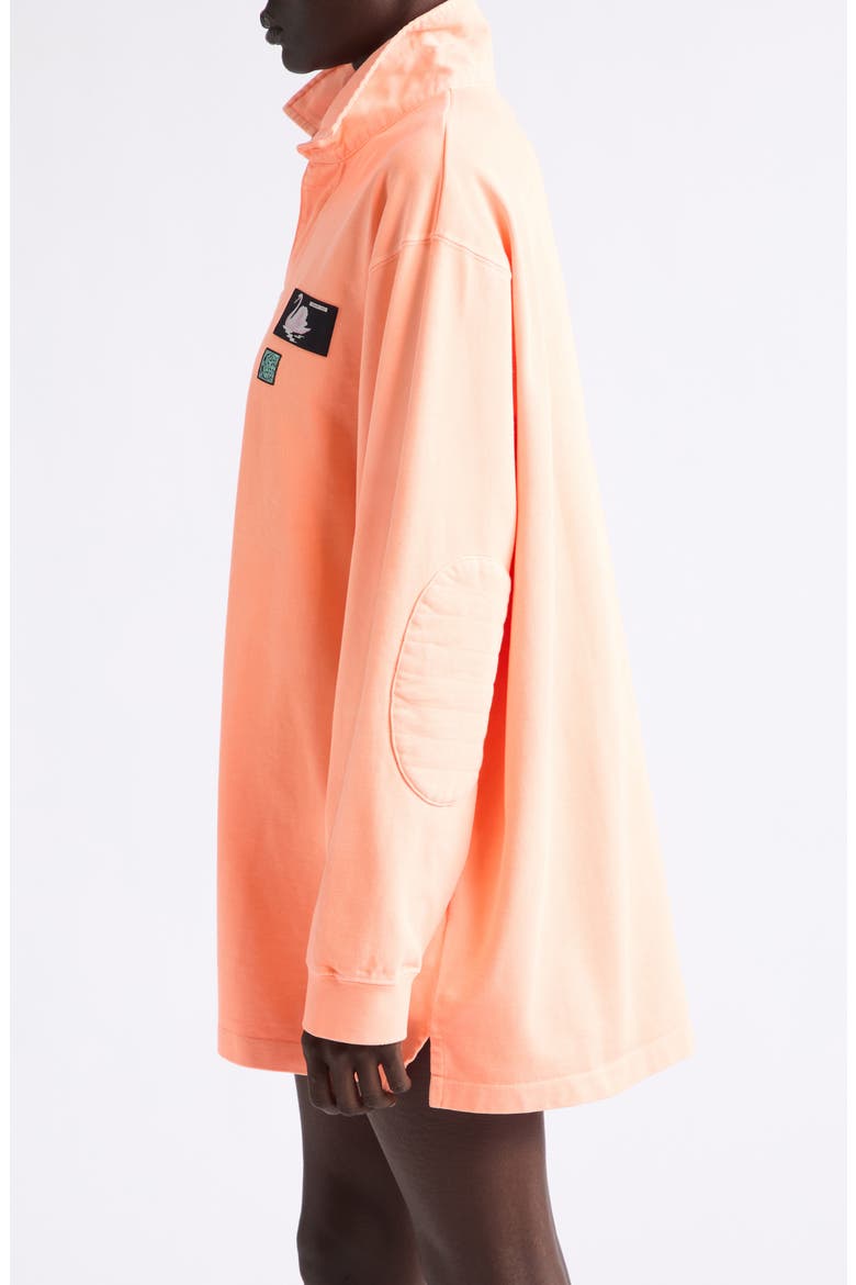 Neon Organic Cotton Rugby Shirt, Alternate, color, NEON ORANGE