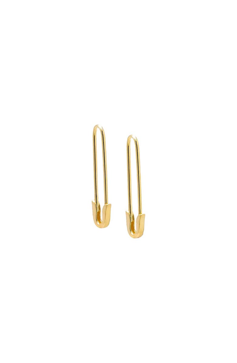 BY ADINA EDEN Safety Pin Earring 14K, Main, color, 