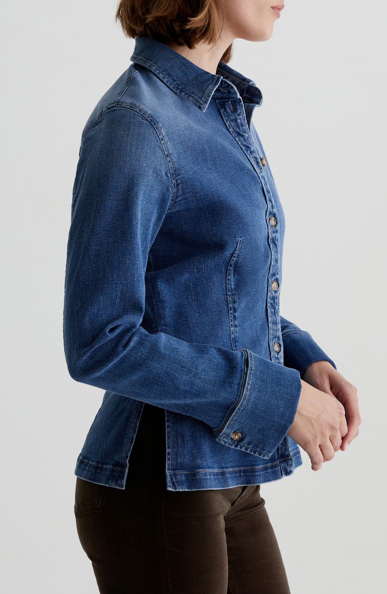 AG Cheryl Denim Button-Up Shirt, Alternate, color,