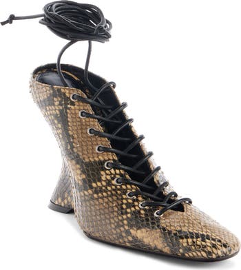 Dries Van Noten Snakeskin Print Wedge Shoe (Women) | Nordstrom
