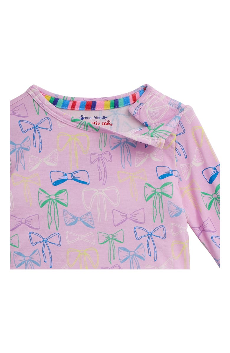 Magnetic Me Kids' Take A Bow Two-Piece Fitted Pajamas, Alternate, color, 