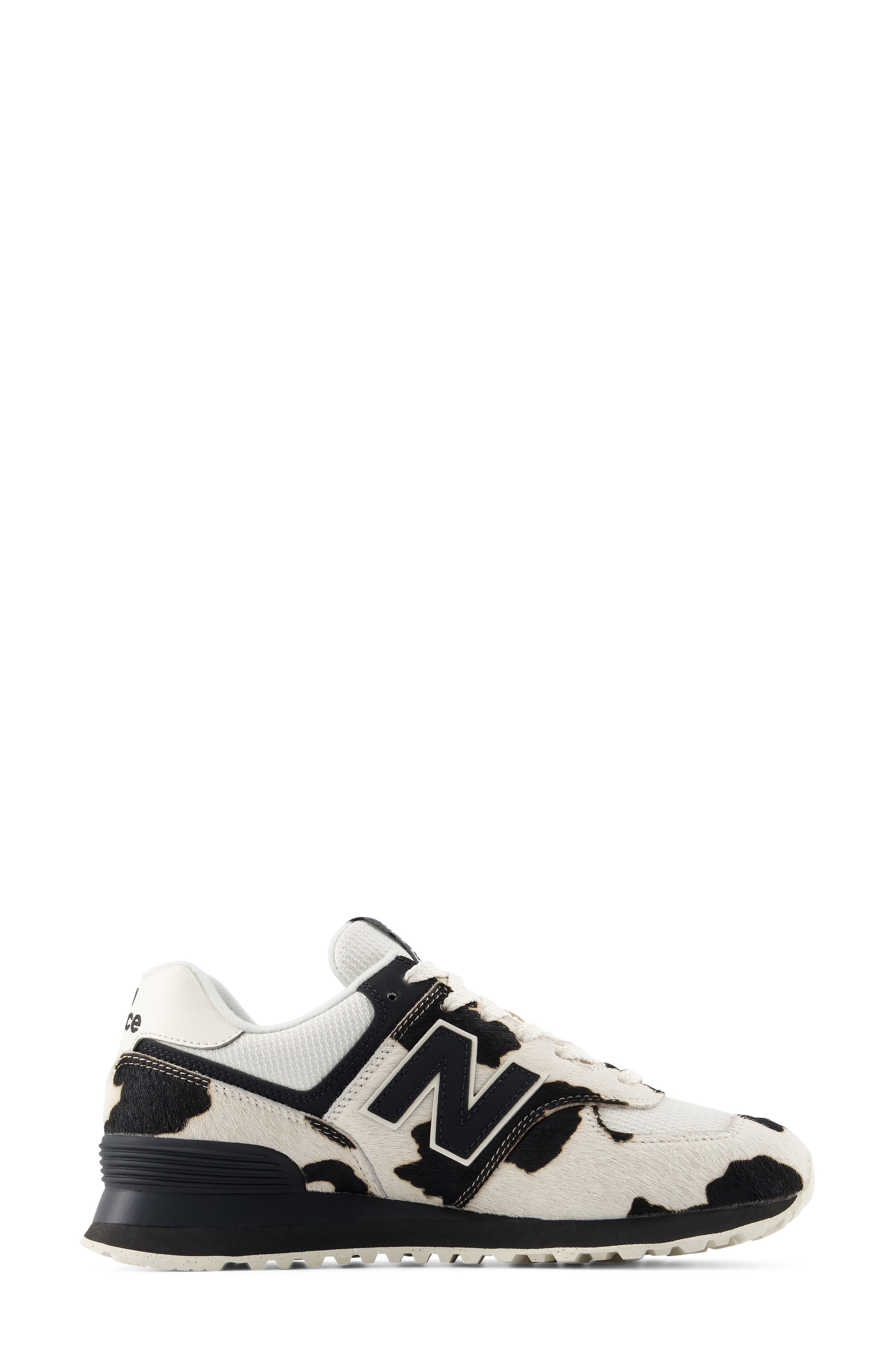 574 Sneaker, Alternate, color, BLACK/ LINEN