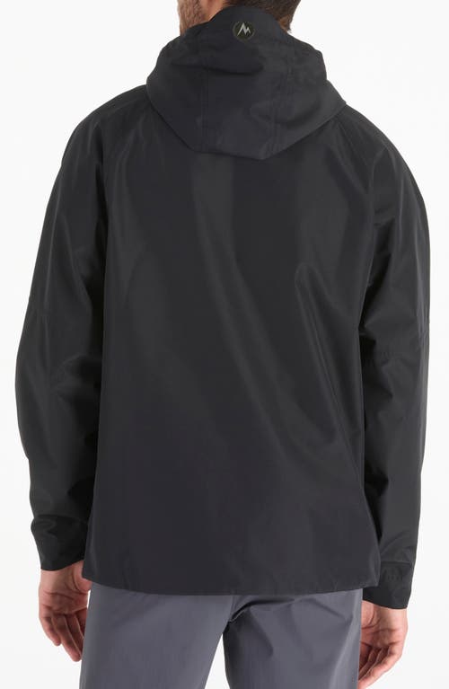 Marmot Cascade Waterproof Hooded Jacket In Black