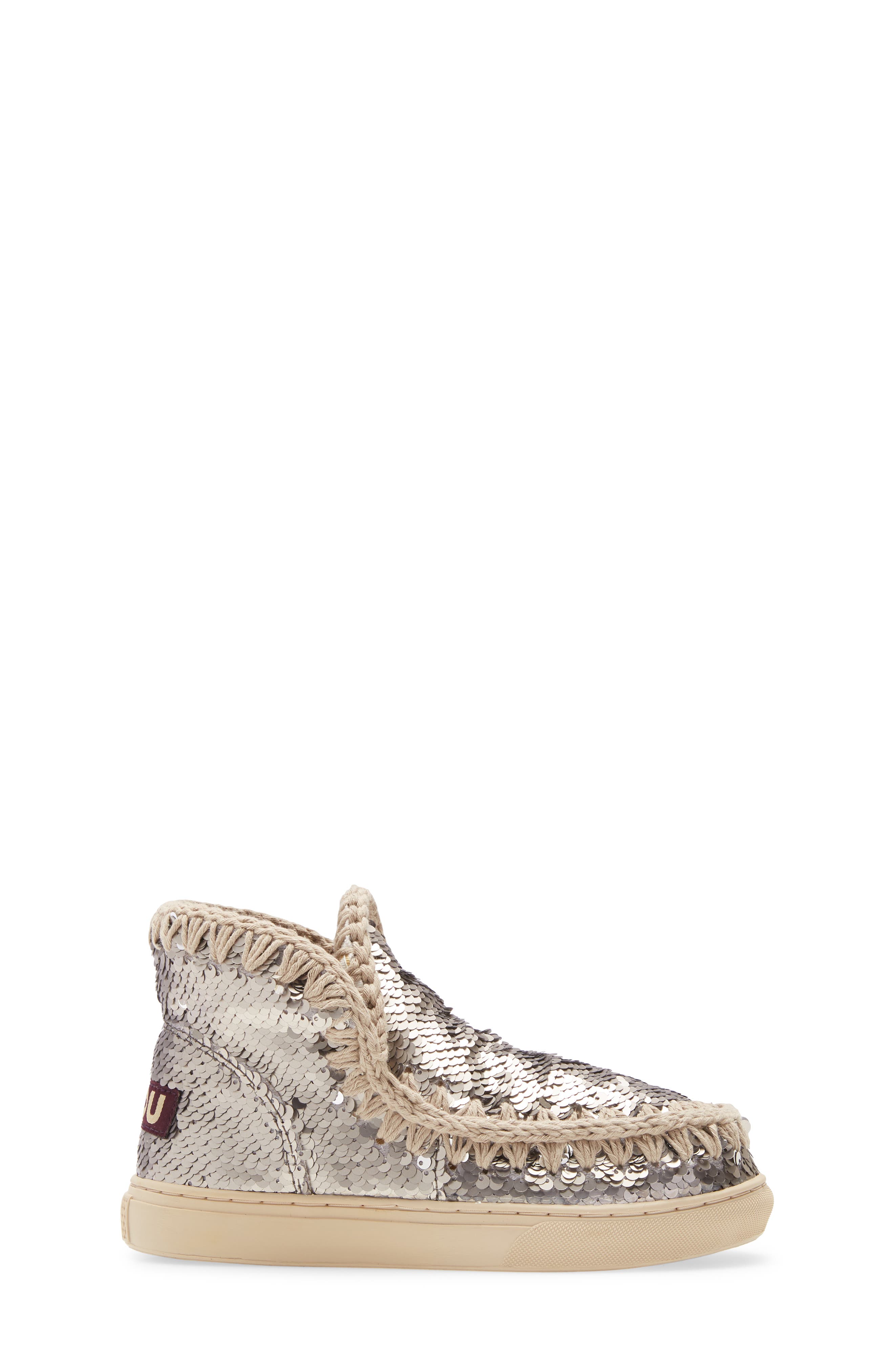 Mou Summer Eskimo Sequin Sneaker Boot, Alternate, color, 