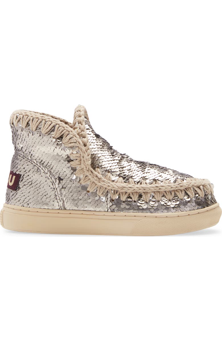 Mou Summer Eskimo Sequin Sneaker Boot, Alternate, color,