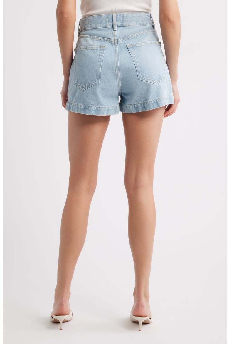 The Charm High Waist Denim Shorts, Alternate, color, NEVER