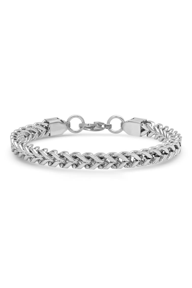 Men's 18K Gold Plate Curb Chain Bracelet, Main, color, METALLIC