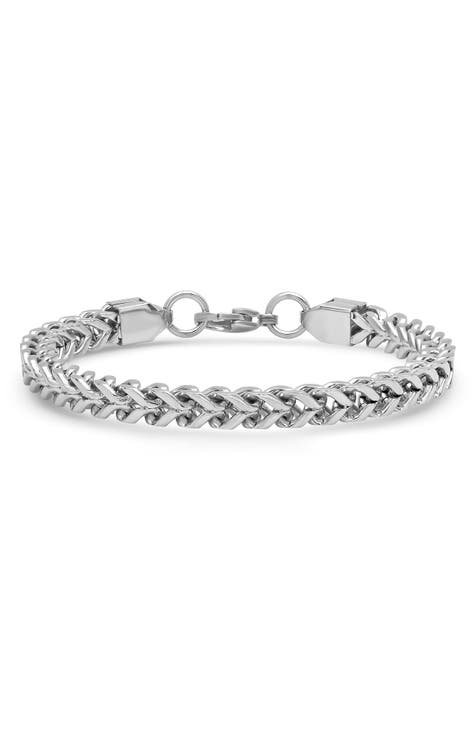 Men's 18K Gold Plate Curb Chain Bracelet