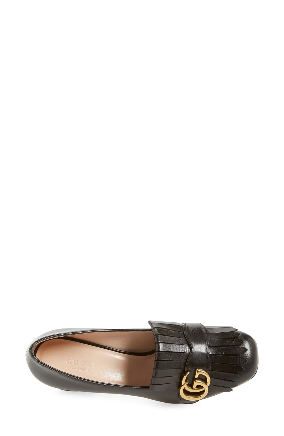 Gucci GG Kiltie Fringe Pump, Alternate, color, 
