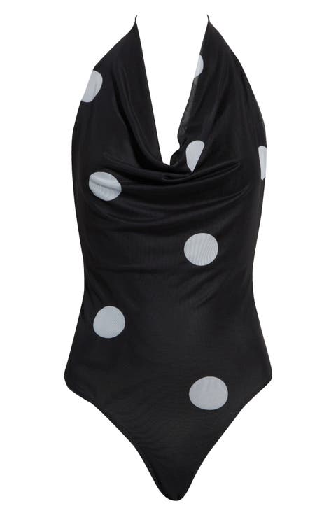 Plunge Neck Bodysuit Cleona