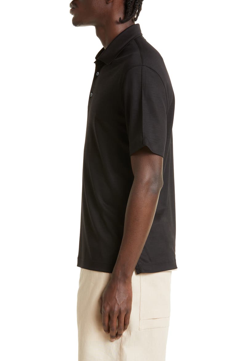 High Performance™ Wool Polo, Alternate, color, BLACK