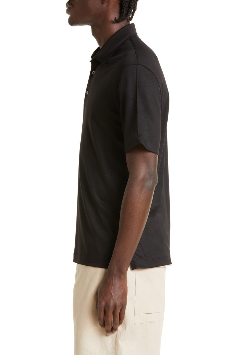 ZEGNA High Performance<sup>™</sup> Wool Polo, Alternate, color, Black